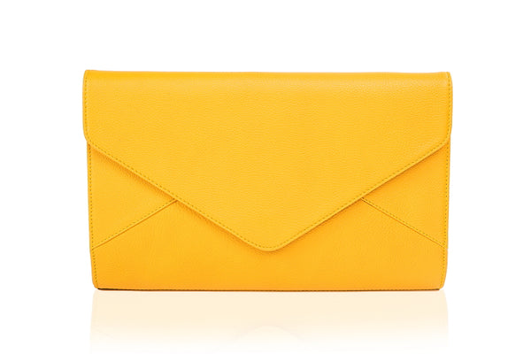 Leather Envelope Clutch